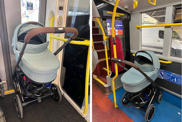 2 photos of Cybex Balios S Lux on public transport