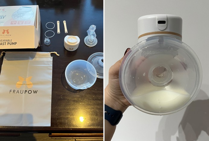 2 pictures of Fraupow breast pump