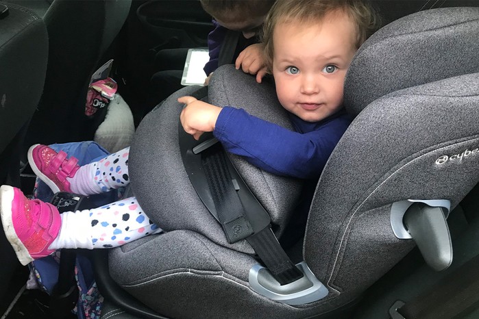 Baby in Cybex Anoris T car seat