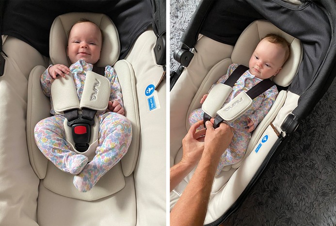 Baby in Nuna Cari Next car seat