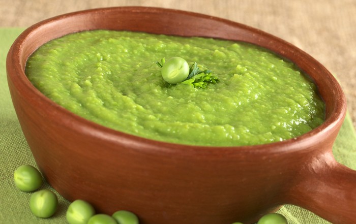 courgette pea and kale puree