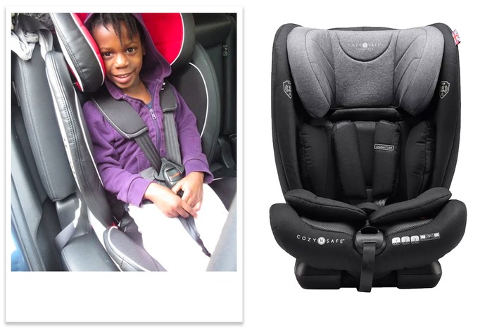 Cozy n Safe Excalibur car seat tested with a child