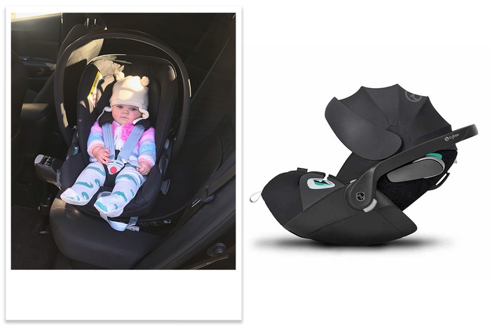 Cybex Cloud Z2 rotating car seat with tester picture