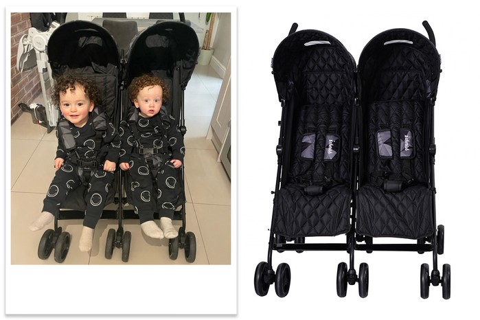 My Babiie Dani Dyer double stroller tester picture and product shot