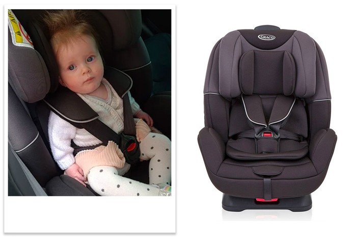 Graco Enhance car seat tested with a baby