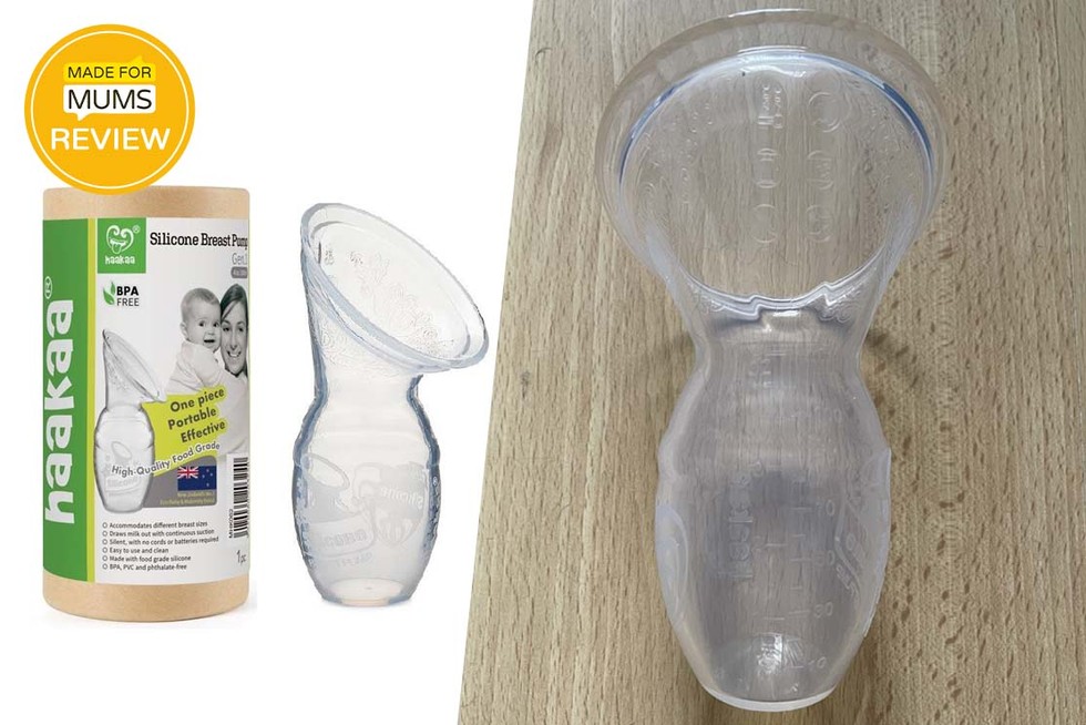 Collage of Haakaa Generation 3 Silicone Breast Pump