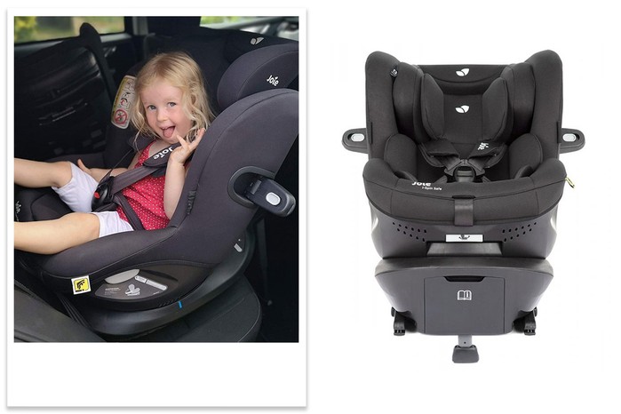 Joie i-Spin Safe rotating car seat tester picture