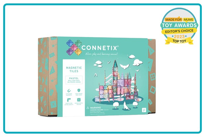 MadeForMums Toy Awards Editors Choice Connetix 120 Piece Pastel Creative Pack