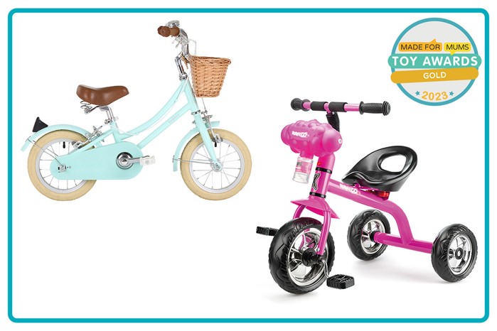 MadeForMums Toy Awards Gold Winner Bobbin Bikes Gingersnap 12” Wheel and Xootz - Bubble-Go Trike
