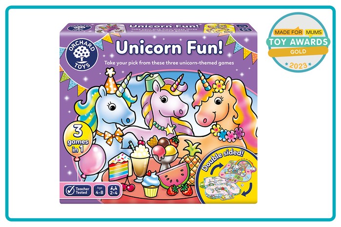 MadeForMums Toy Awards Gold winner Orchard Toys Unicorn Fun
