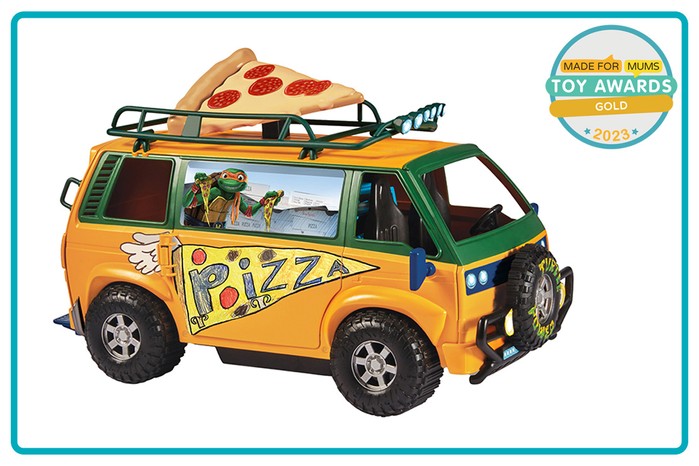MadeForMums Toy Awards Gold winner Teenage Mutant Ninja Turtles Mutant Mayhem Pizza Fire Van