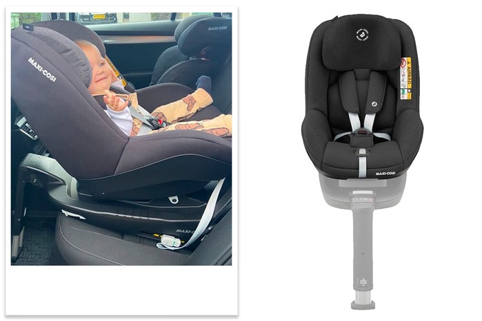 Maxi-Cosi pearl smart i-size tested with a baby