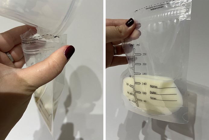 Milk from Fraupow breast pump
