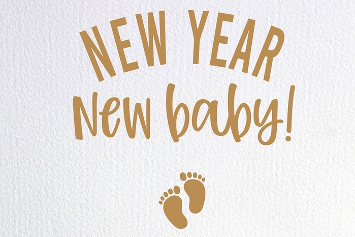 New Year New Baby message