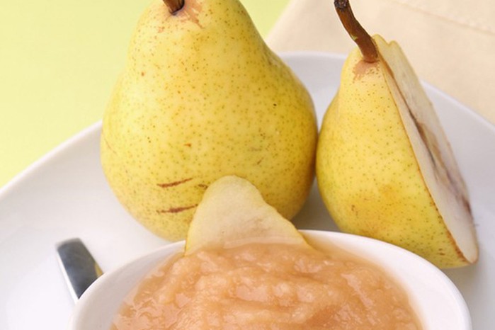pear and rice puree