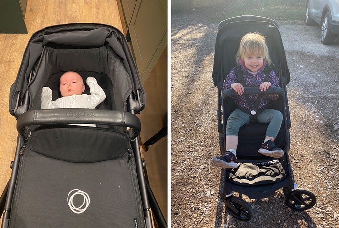 Pictures of Bugaboo Fox 5 with baby and toddler