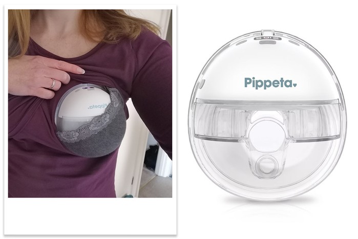 Pippeta Compact LED | Handsfree Breast Pump being tested by mum Jonelle