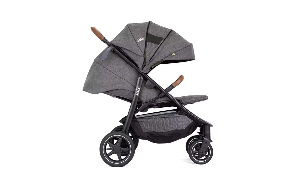 Product shot of Joie Mytrax Pro pushchair from the side with seat reclined