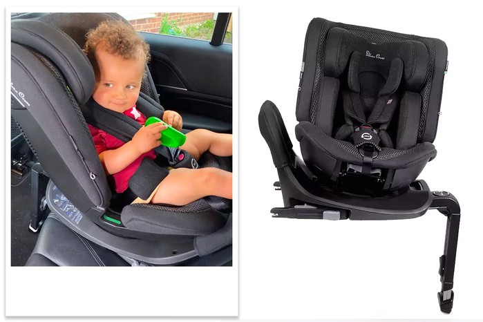 Silver Cross motion all size 360 car seat tested with a toddler