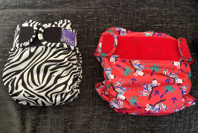 smallest size vs largest Bambino Mio nappies