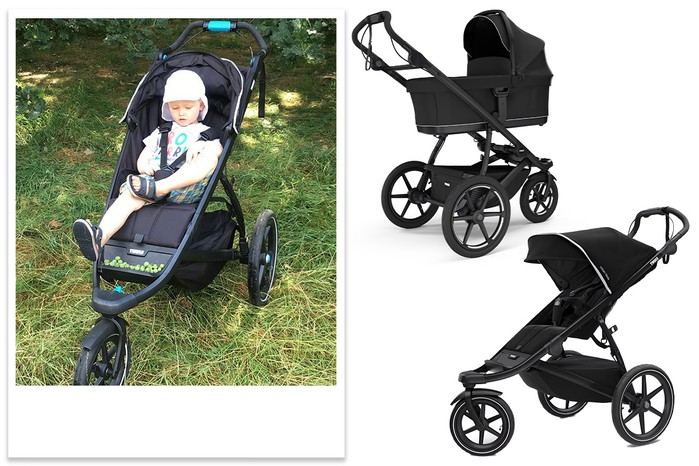 Thule Urban Glide 2 tester picture and products shots with carrycot and seat unit