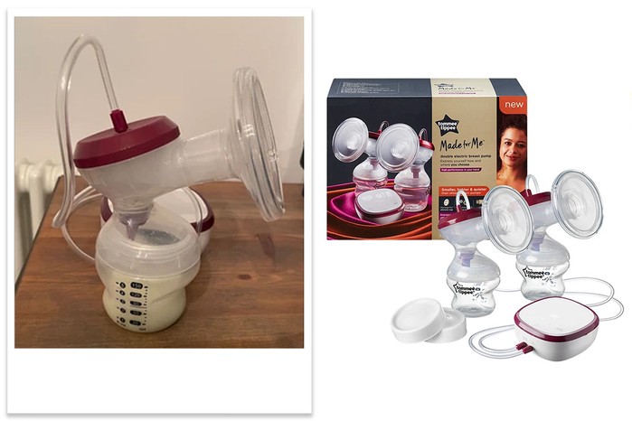 Tommee Tippee Made for Me Double Electric Breastpump being tested by mum Sharna