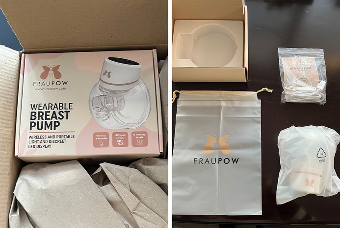 Unboxing Fraupow breast pump