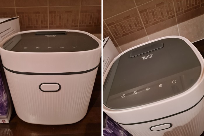The outside and top of the Baby NURTURE Advanced pro UV Steriliser and Dryer