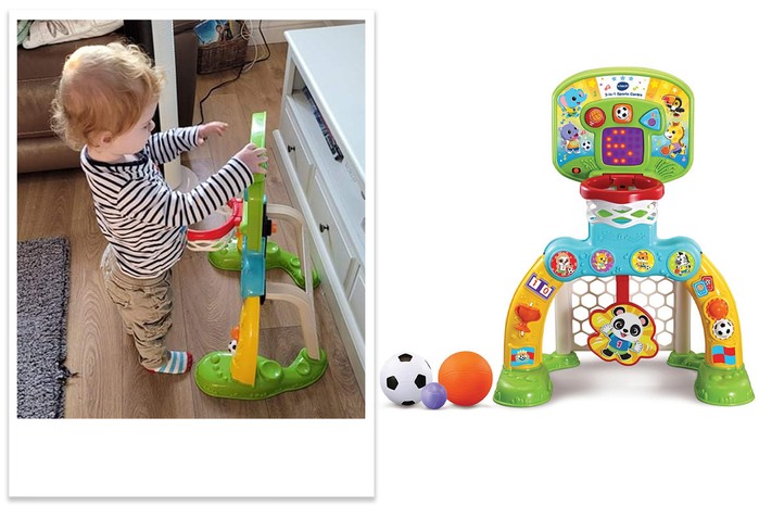 VTech 3 in 1 sports centre with child tester