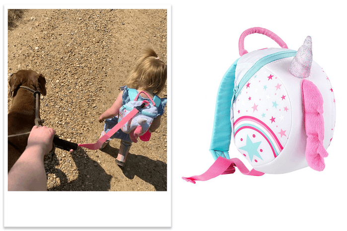 ittleLife Toddler Backpack With Reins being tested