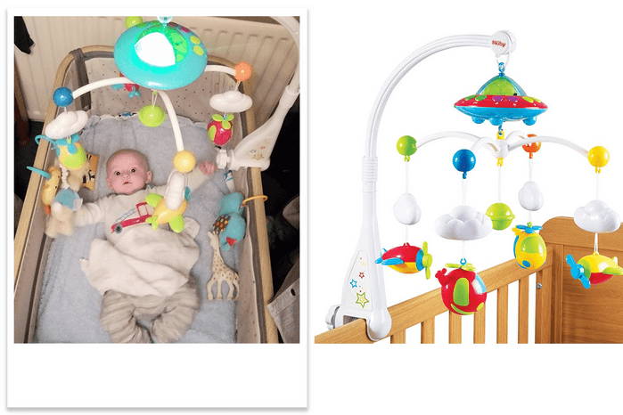 Nuby Musical Cot Mobile tested by 14 week old baby