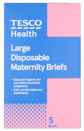 tesco disposable maternity briefs