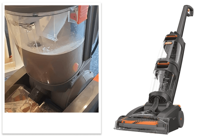 Vax Dual Power Carpet Cleaner being tested